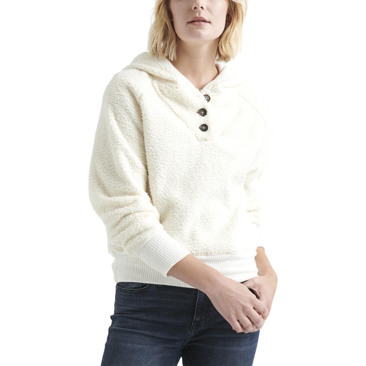 Aqua Womens Distressed Destroyed Ribbed Trim Hooded Sweater Top BHFO 0255