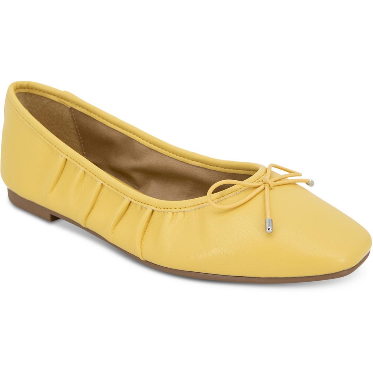 Esprit Womens Narissa Faux leather Slip-on Bow Ballet Flats Shoes