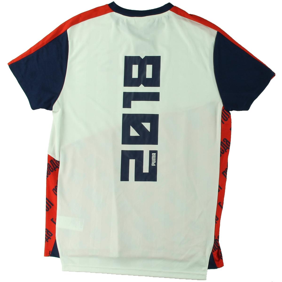 Puma Mens World Cup White Colorblock Fitness T-Shirt Athletic M BHFO 0659 191239680696 | eBay