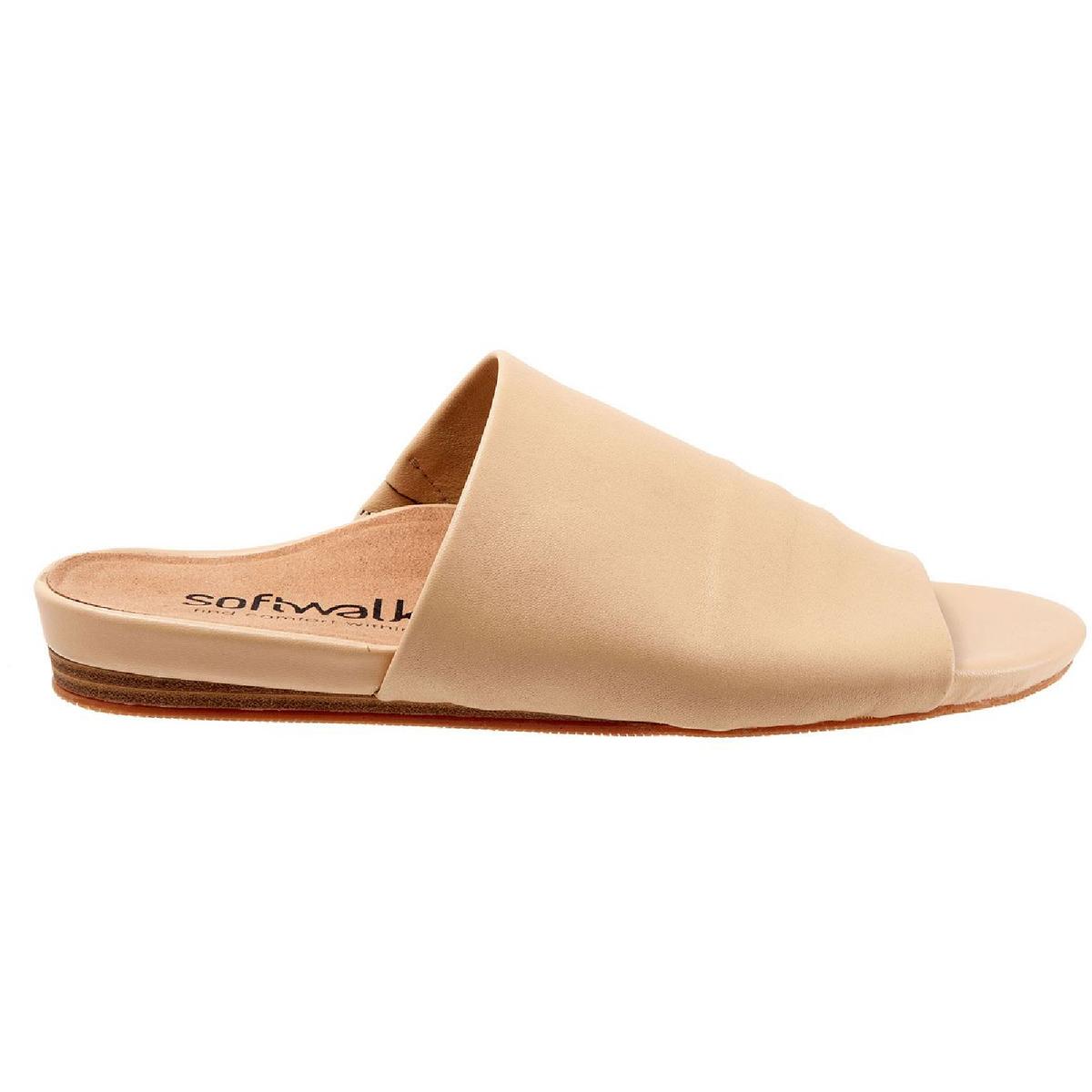 SoftWalk Camano Leather Slide Sandals | Dillard's