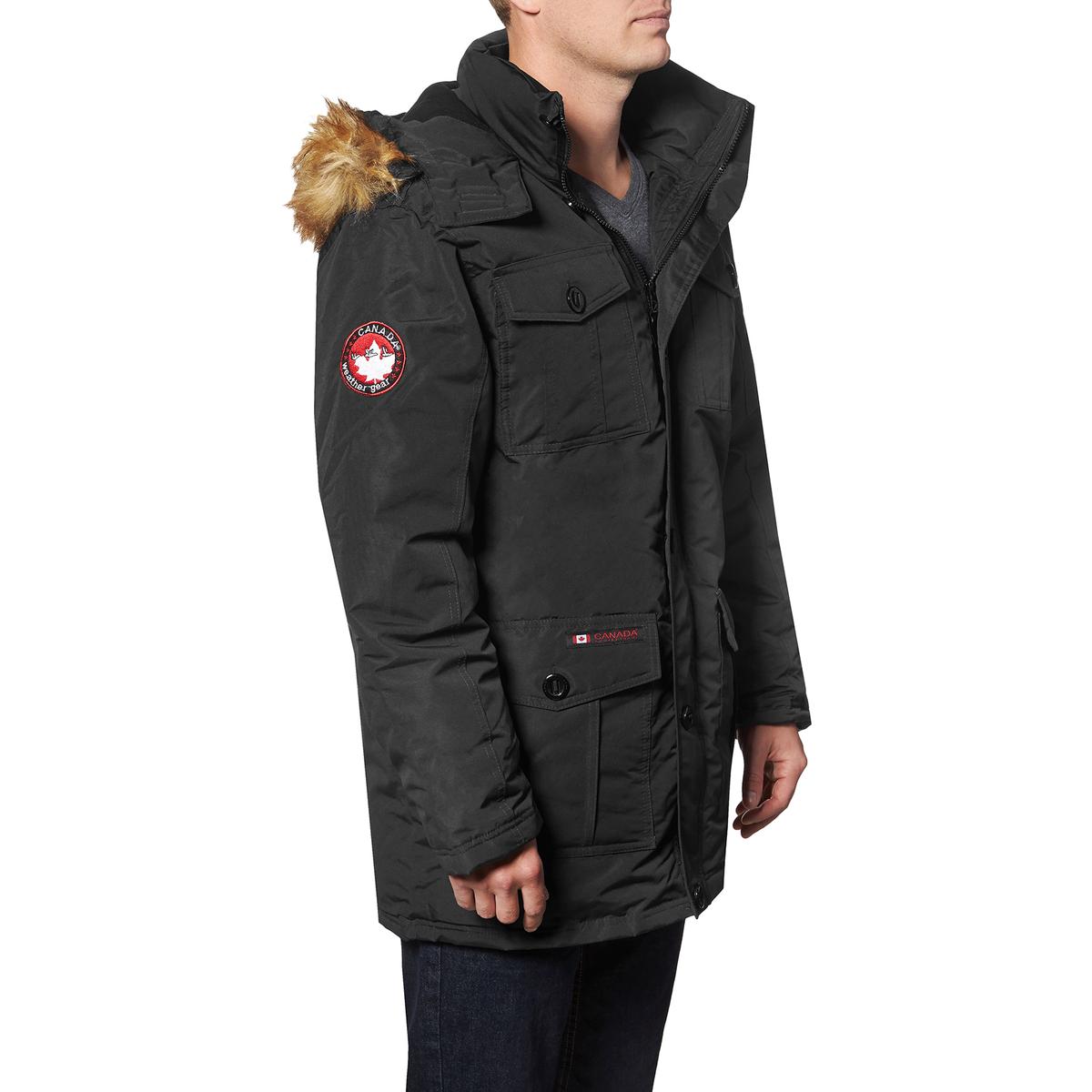 canada weather gear men's 4 pocket hooded parka