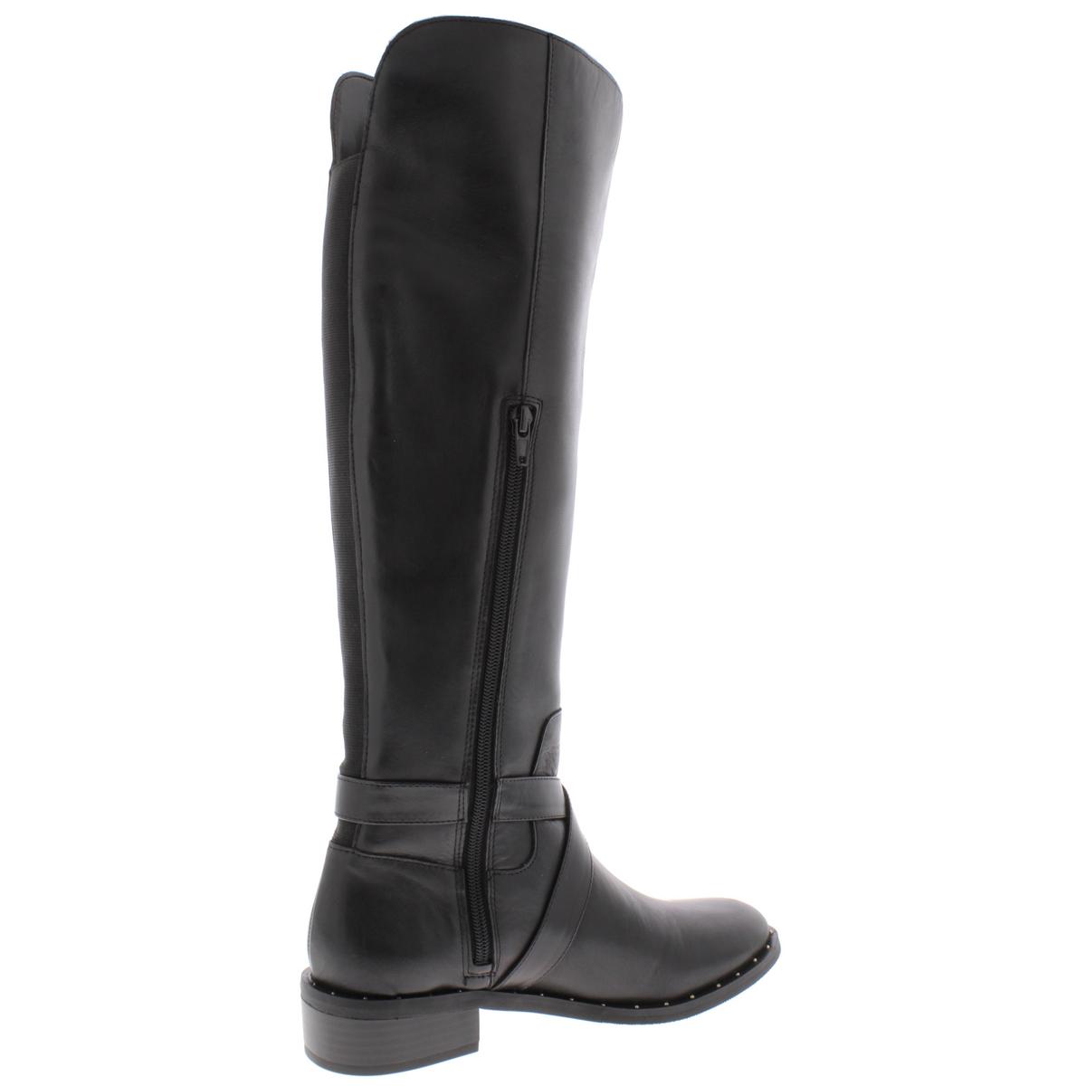 INC Womens Fadora Black Leather Riding Boots Shoes 7 Medium (B,M) BHFO ...
