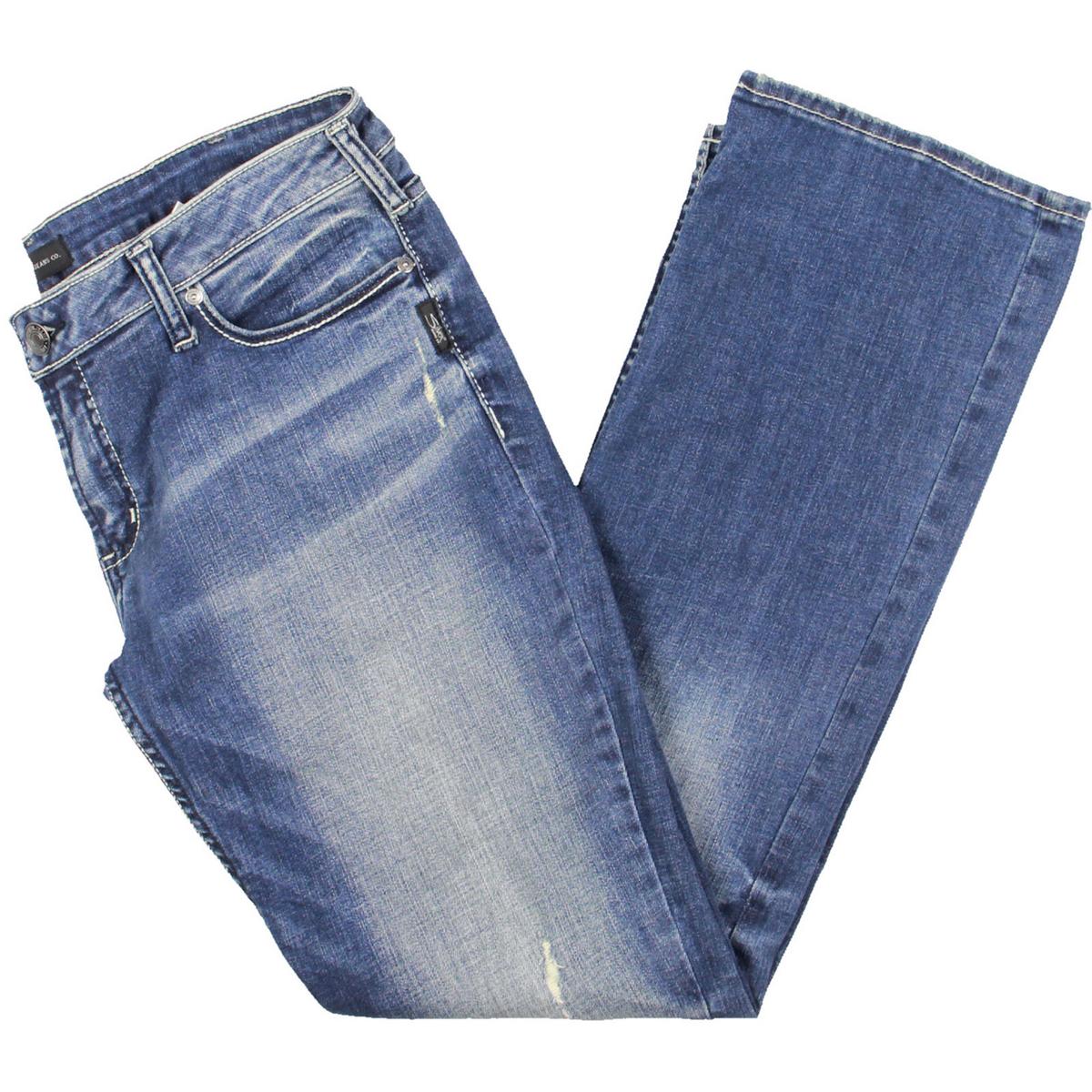 Silver Jeans Co. Женские джинсы Tuesday Blue Denim Slim Bootcut 33/33 BHFO 0172