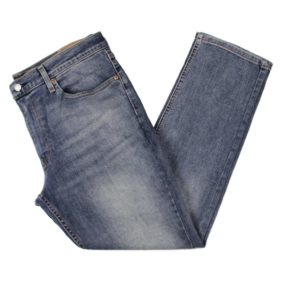 Levi's Womens 511 Blue Denim Mid-Rise Casual Bootcut Jeans 36/30 BHFO ...