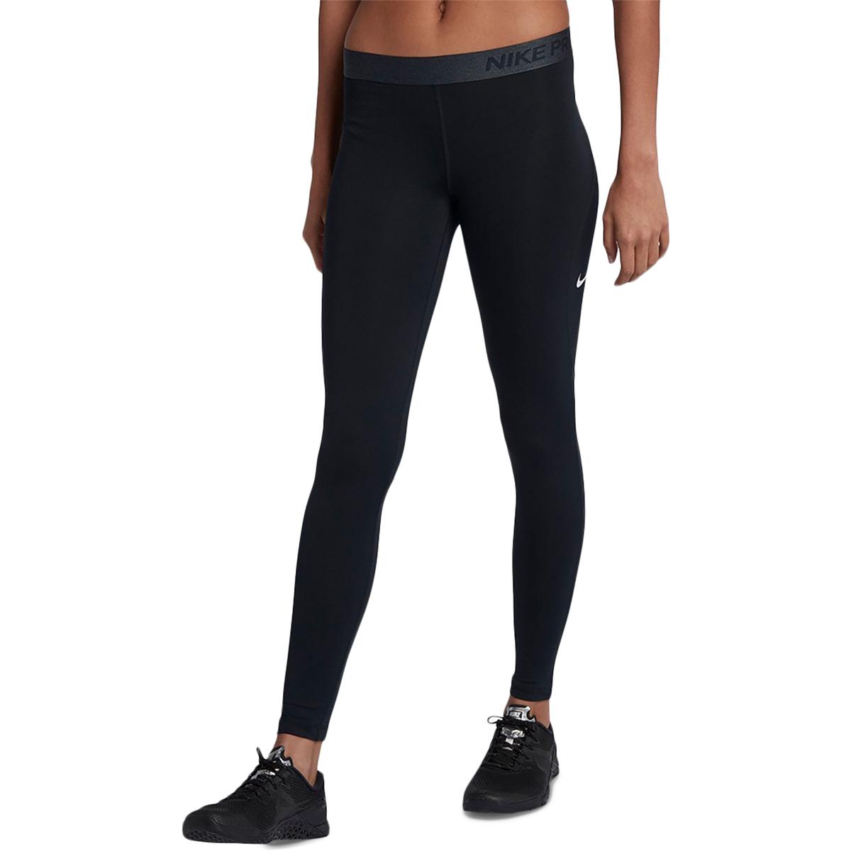Nike Pro Womens Black Runnning Workout Fitness Athletic Leggings XS ...