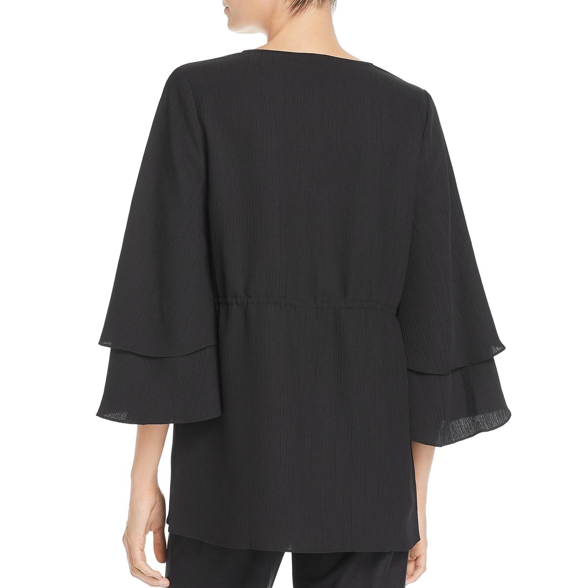 Lysse Womens Remy Velvet Bell Sleeves Blouse Tunic Top Shirt BHFO 8954