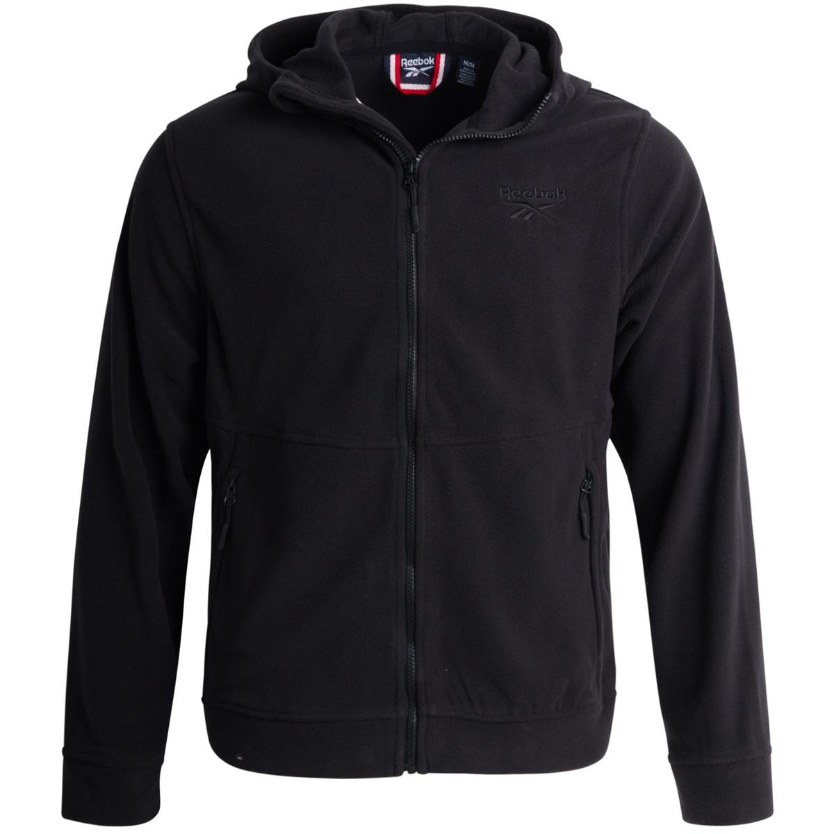 Reebok Men' Comfy Polar Fleece Zip Up Jacket