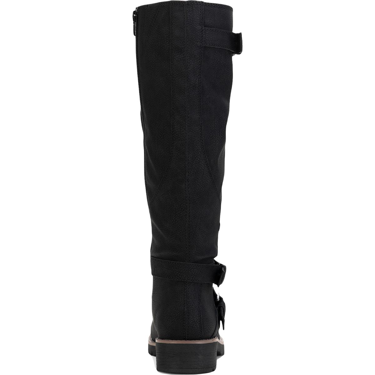 Sun + Stone Womens Brinley Faux Leather Tall Knee-High Boots Shoes BHFO 6730