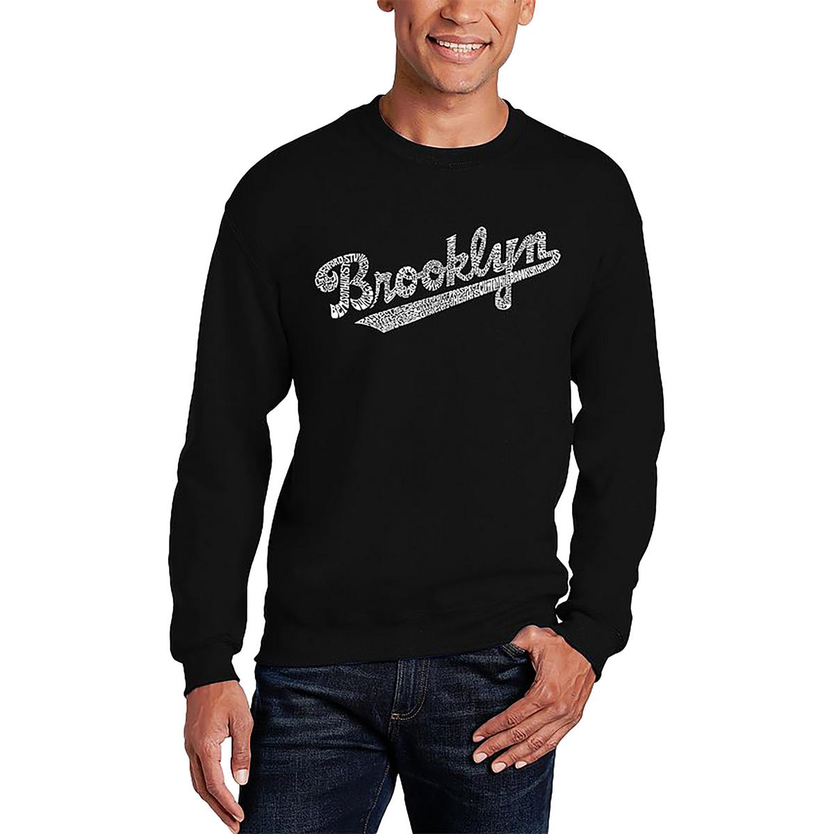 Мужская футболка Port & Company Brooklyn Black Graphic из хлопка с графическим рисунком XL BHFO 8738