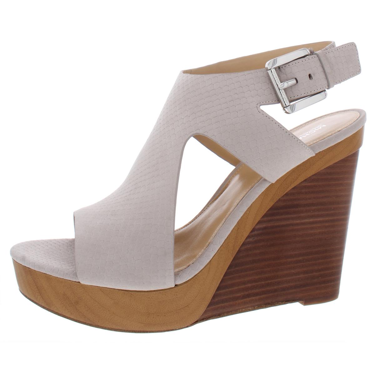 michael kors tan wedge sandals