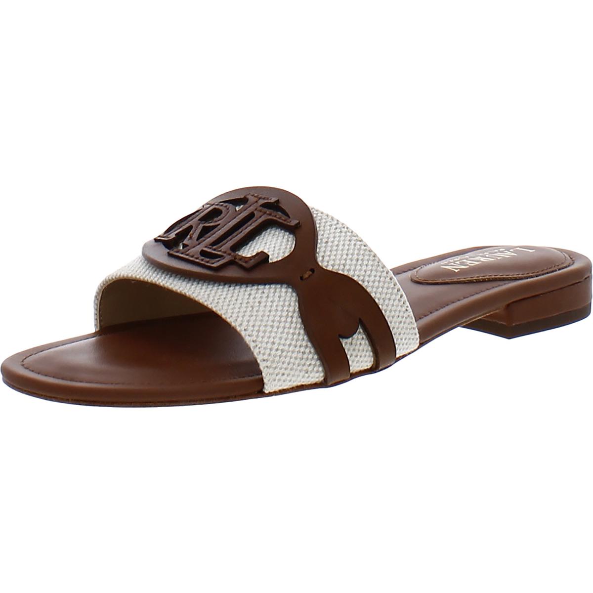 Lauren Ralph Lauren Womens ALEGRA Beige Slide Sandals 5 Medium B