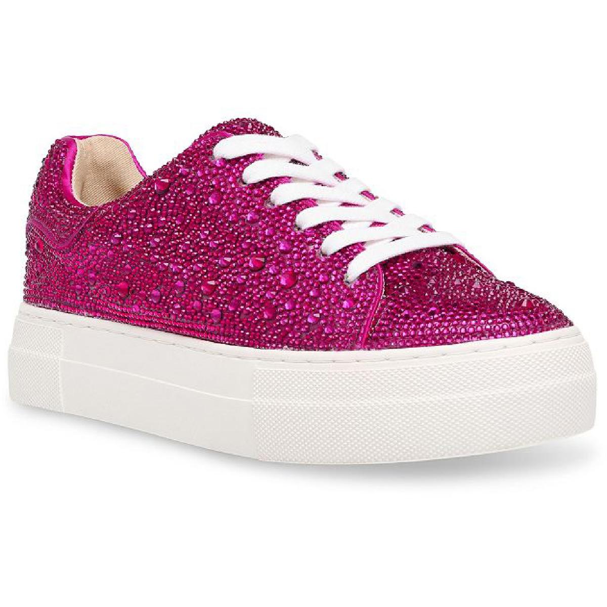 SIDNY RHINESTONES Lace Up Sneakers