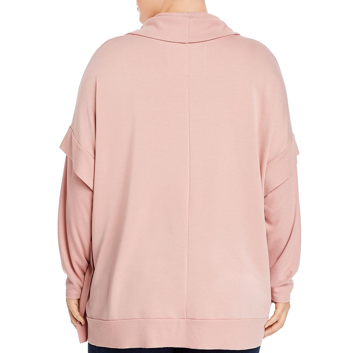 Cupio Blush Womens Cowl Neck Ribbed Shirt Sweater Top Plus BHFO 7482 | eBay