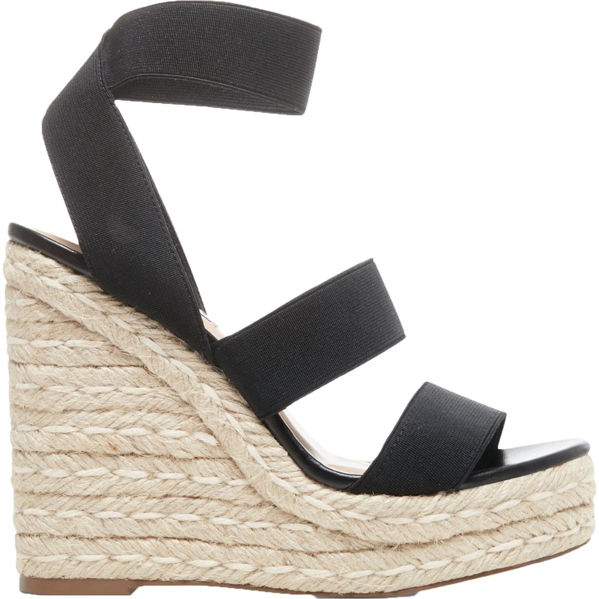 Steve Madden Shimmy Women's Woven Strappy Platform Espadrille Wedge Sandals | eBay