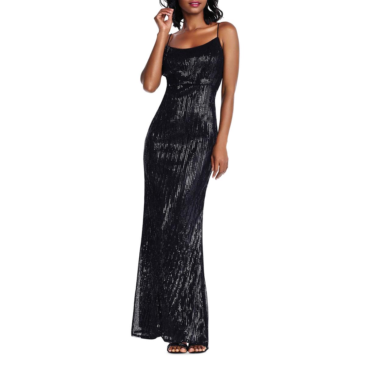 adrianna papell black and white gown