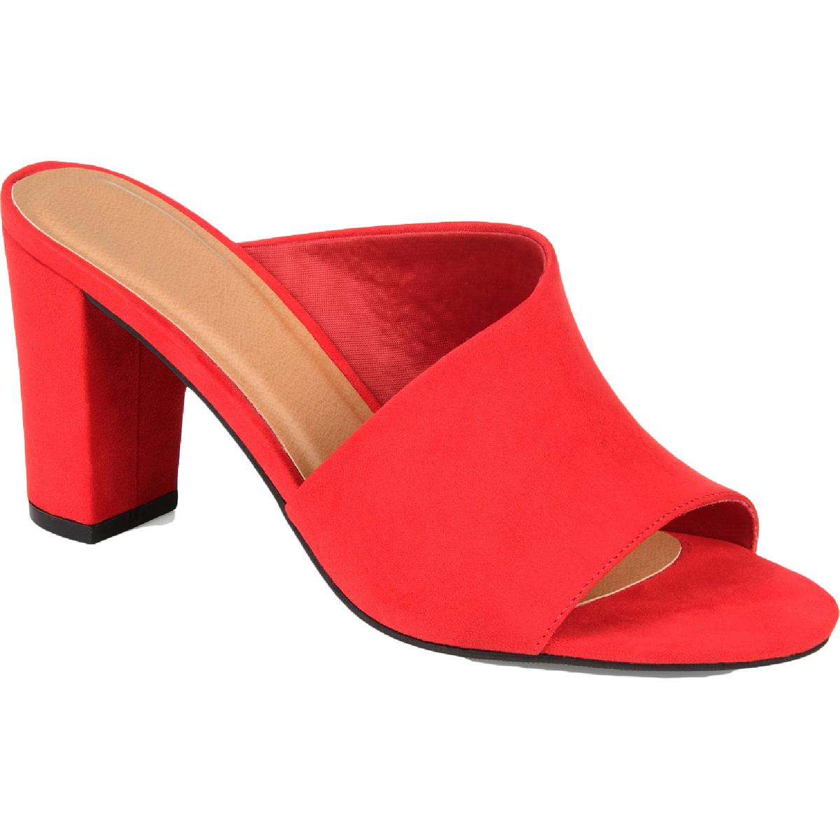 Женские босоножки Allea Red Mule из коллекции Journee на среднем каблуке 10 (B,M) BHFO 2811