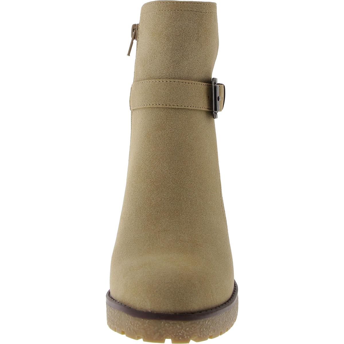 Mia Womens HOLT Faux Leather Zipper Ankle Boots Shoes BHFO 0346 - Picture 6 of 6
