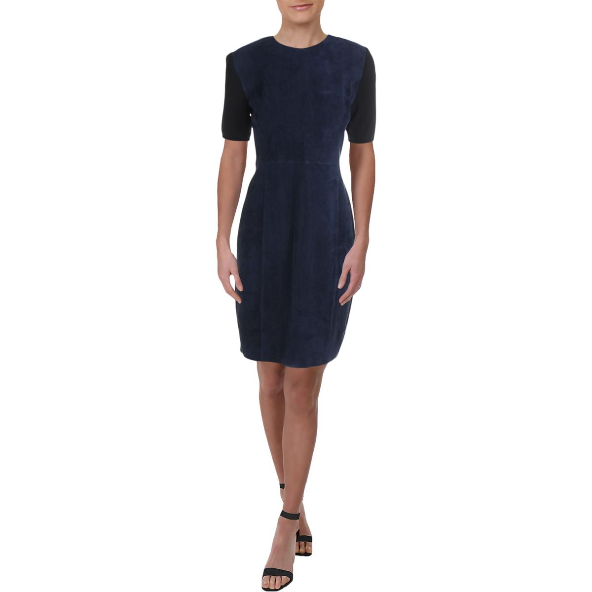 tahari dress navy