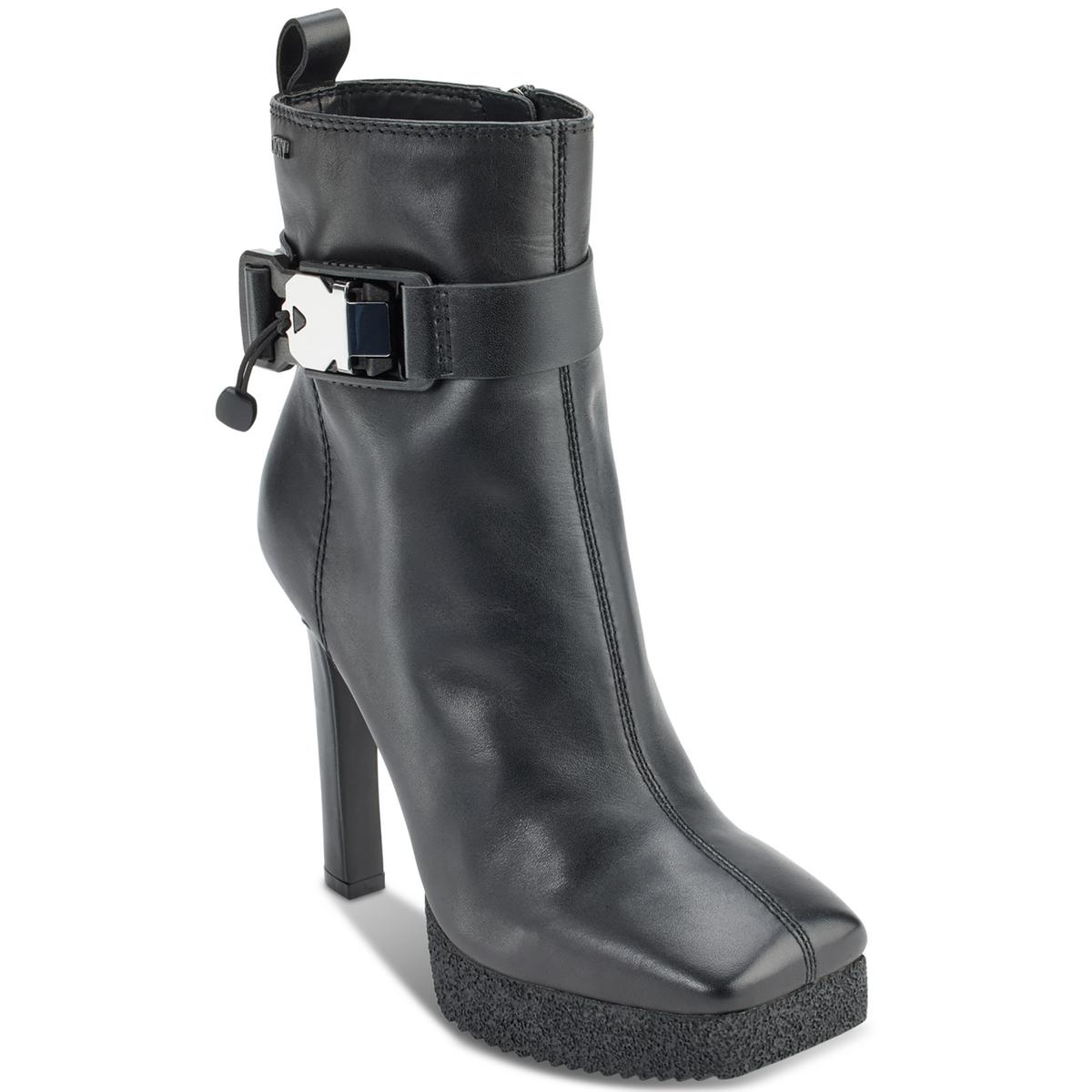 Dkny breana discount buckled leather boots