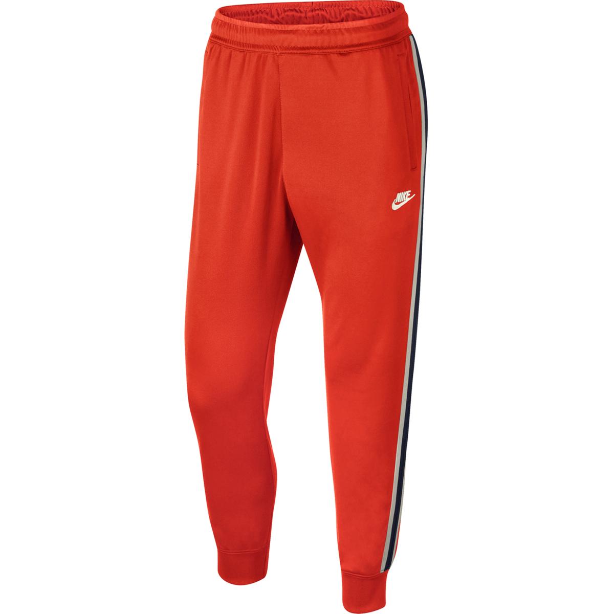 black and orange nike sweatpants