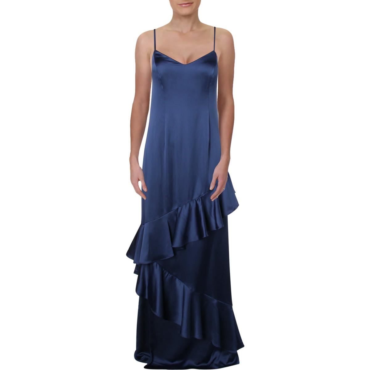 navy blue adrianna papell gown