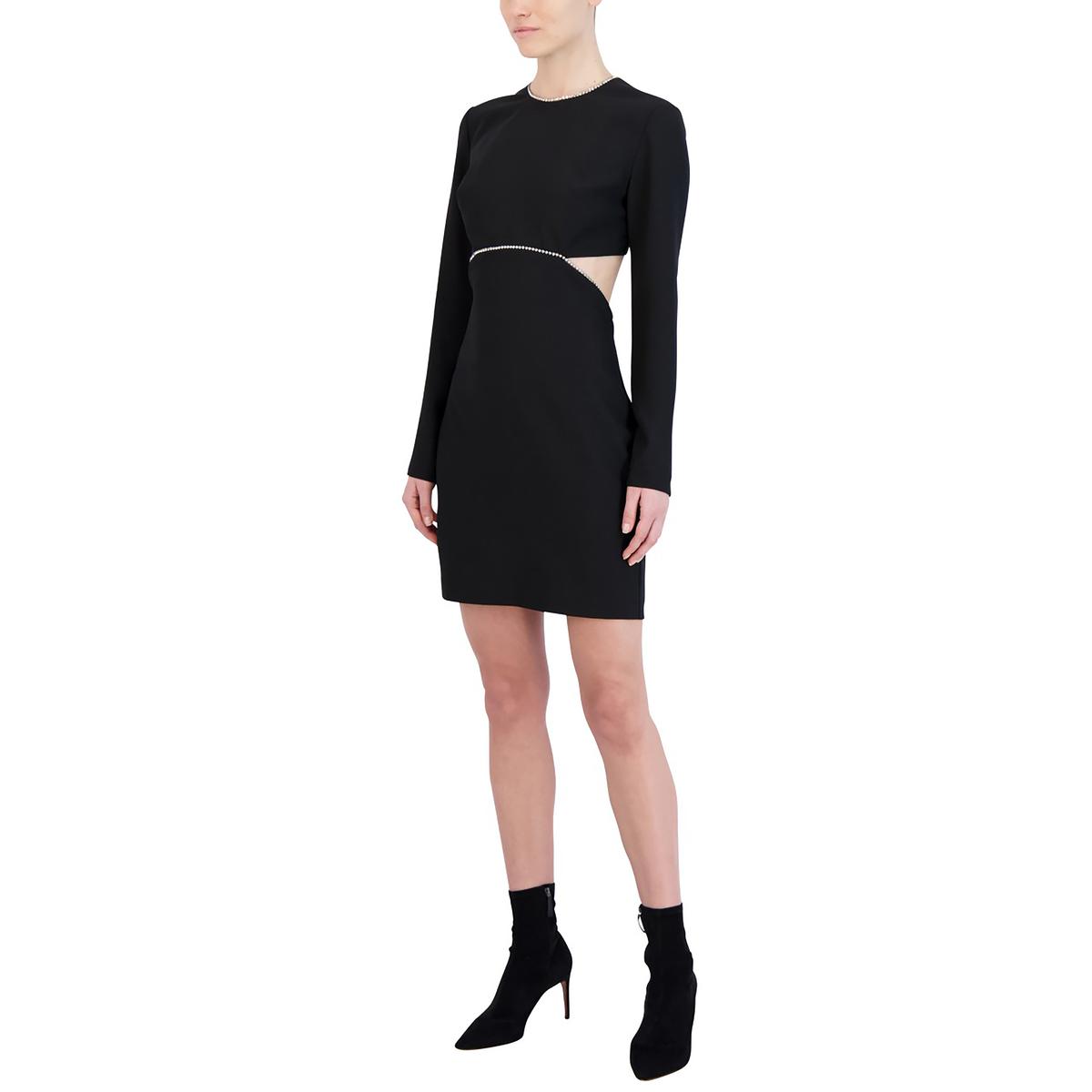 BCBGMAXAZRIA Womens Embellished Mini Evening Cocktail and Party Dress BHFO 3090