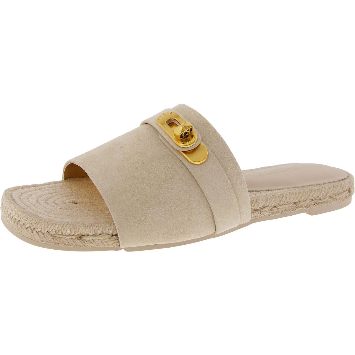 Donna Karan Womens Taci Suede Slip On Slide Sandals Shoes BHFO 6979 - Picture 4 of 6