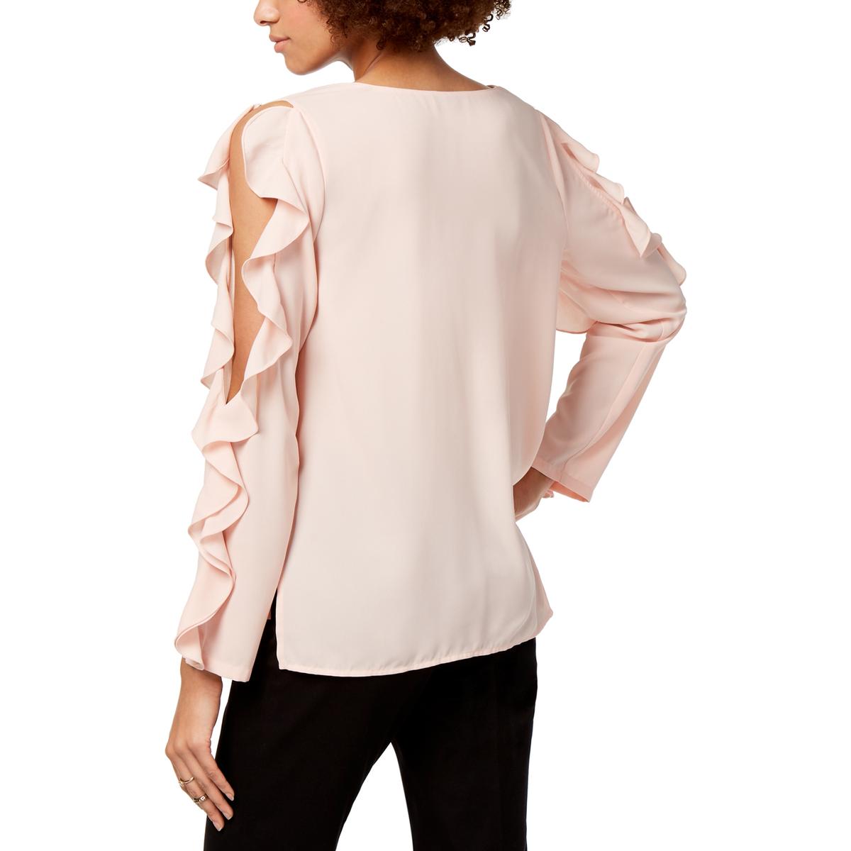 1.State Womens Cold Shoulder Ruffled V-Neck Blouse Top BHFO 2621 | eBay