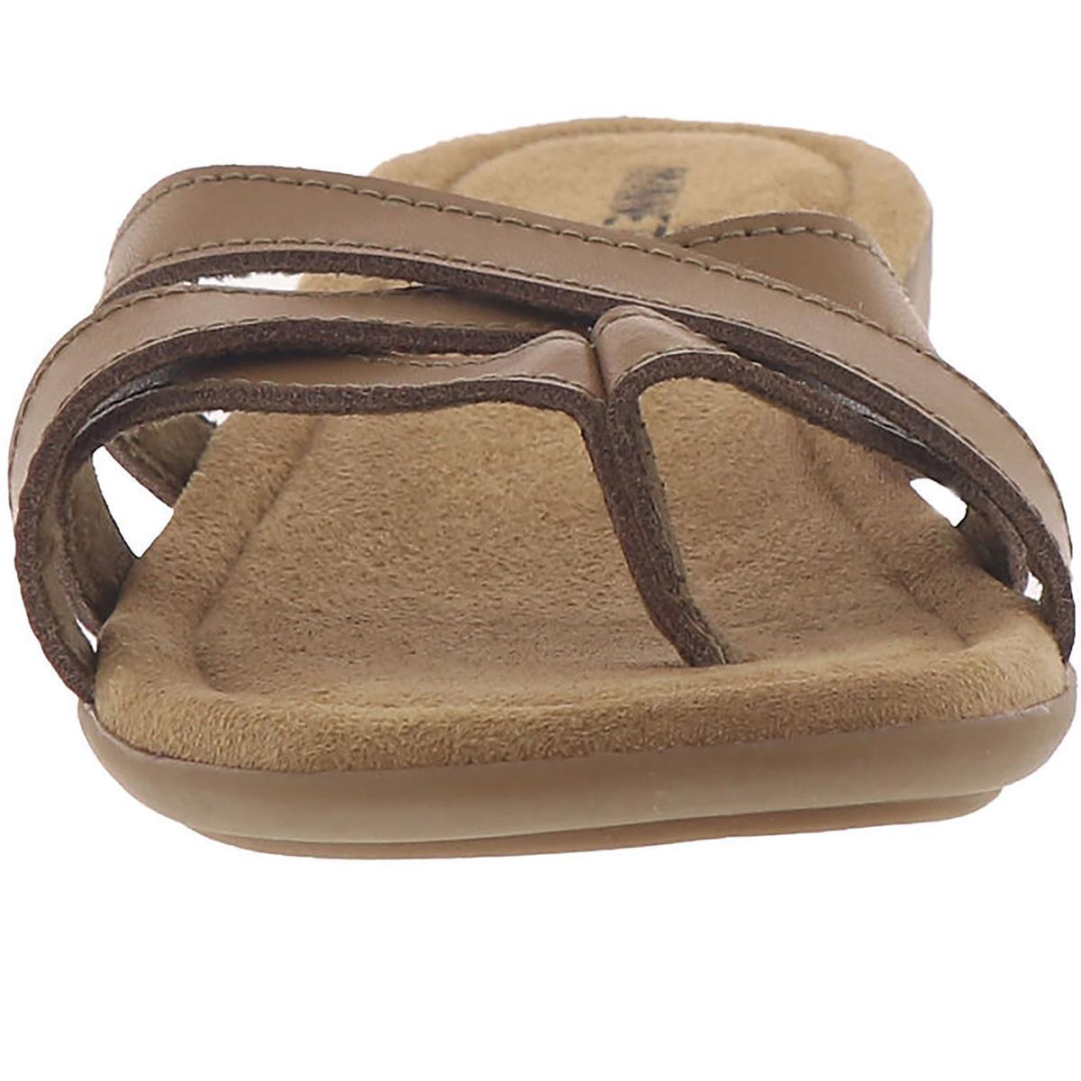 Minnetonka Womens Sunny Leather Flip Flop Slip On Thong Sandals Shoes BHFO 3420 - Picture 7 of 8