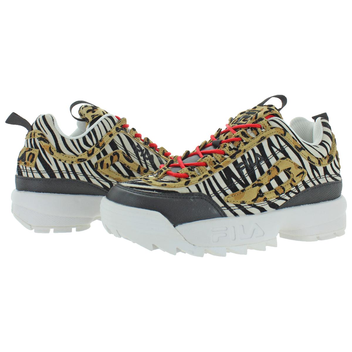Fila Womens Disruptor II Animal Trainers Leopard Sneakers Shoes BHFO ...
