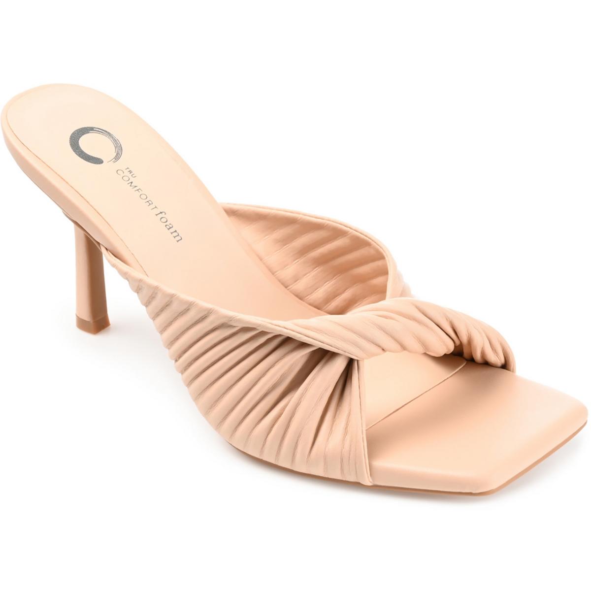 Женские туфли Journee Collection Greer бежевого цвета на каблуке 6 средних размеров (B,M) BHFO 2747