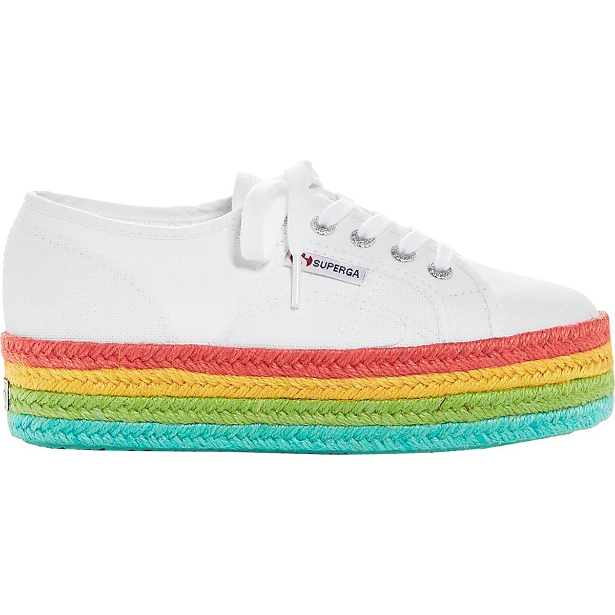 color platform sneakers