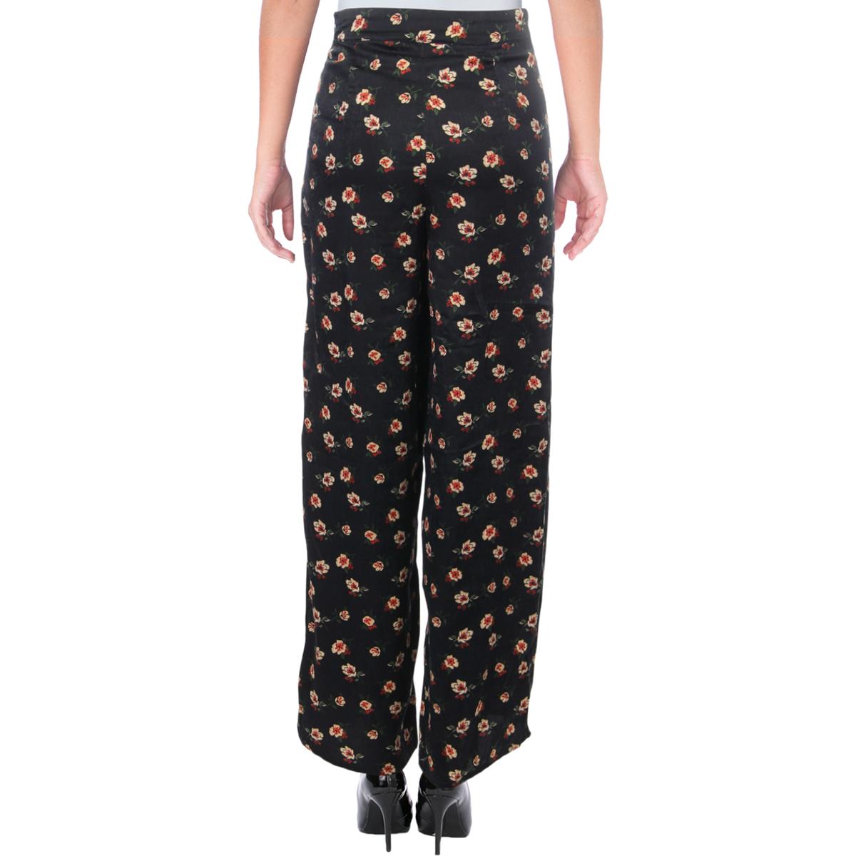 navy floral pants