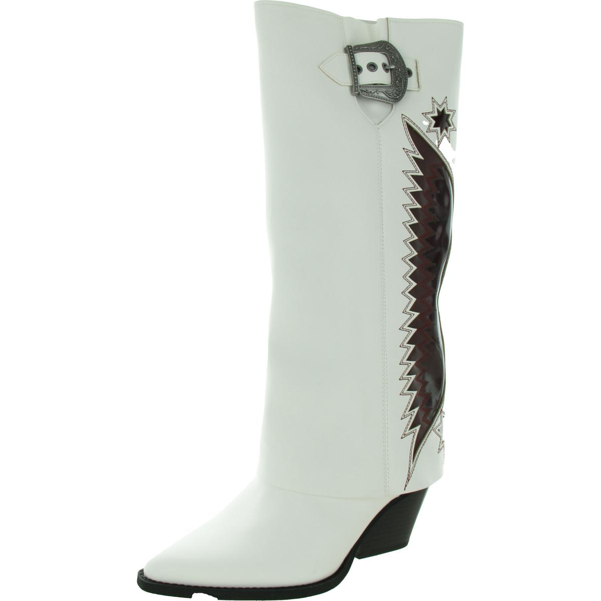 Zodiac Womens Rowena Faux Leather Tall Knee-High Boots Shoes BHFO 6480 - Picture 7 of 9