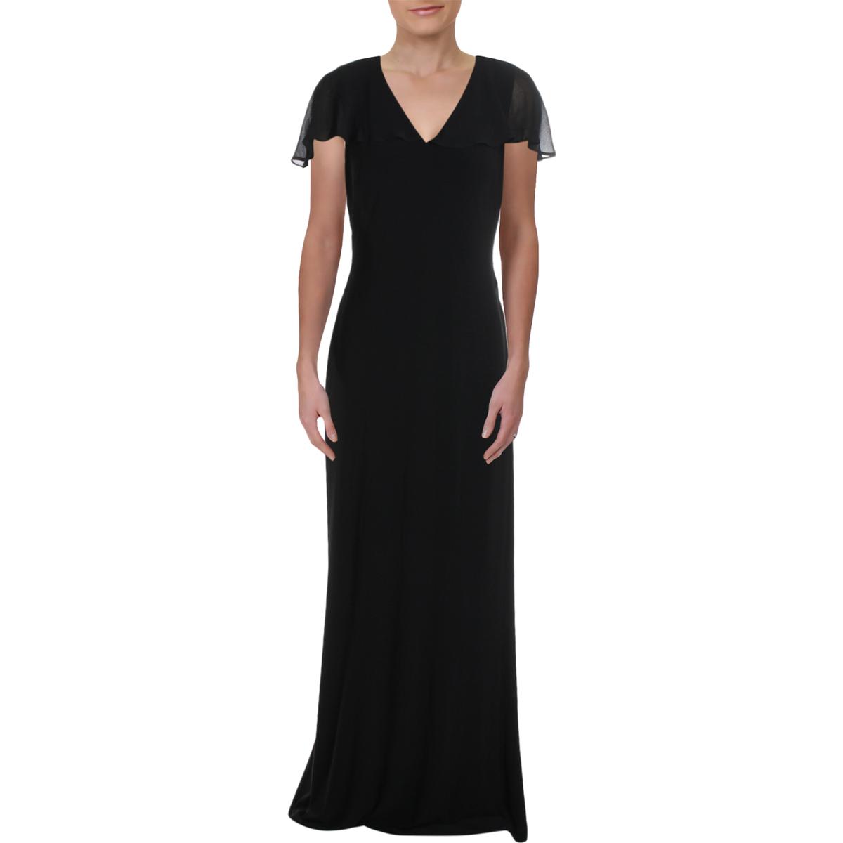 ralph lauren black long dress