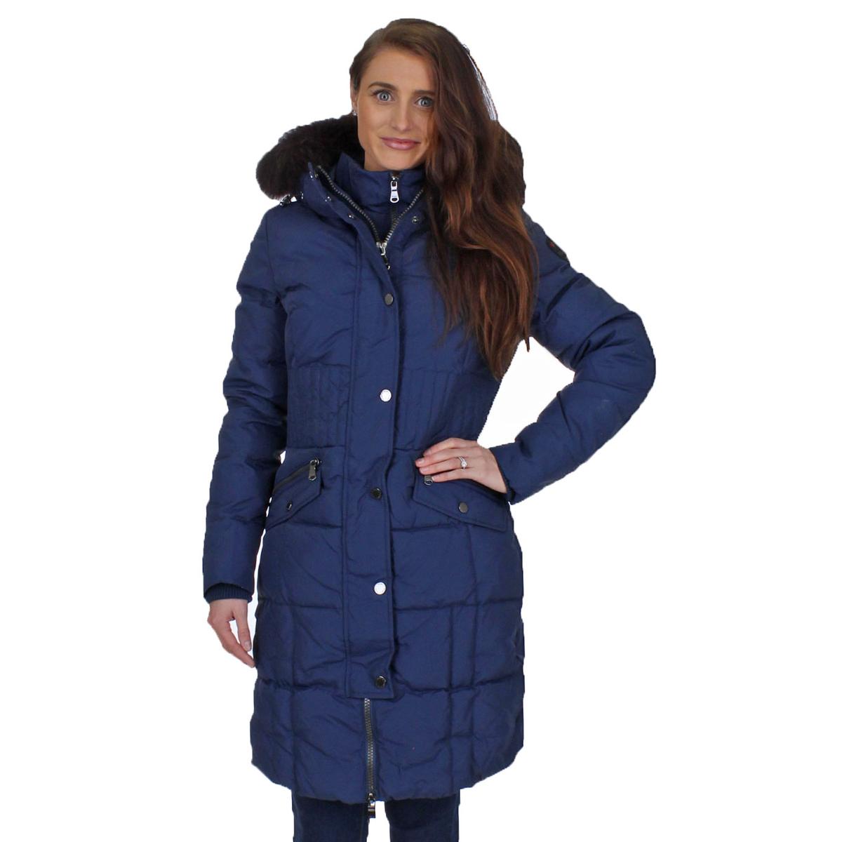 Pajar Womens Annie Navy Temperature Rated Parka Coat Outerwear L BHFO ...