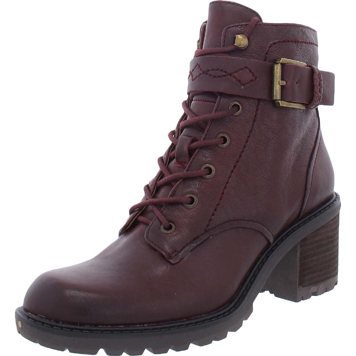 Zodiac Womens Gemma Zipper Ankle Combat & Lace-up Boots Shoes BHFO