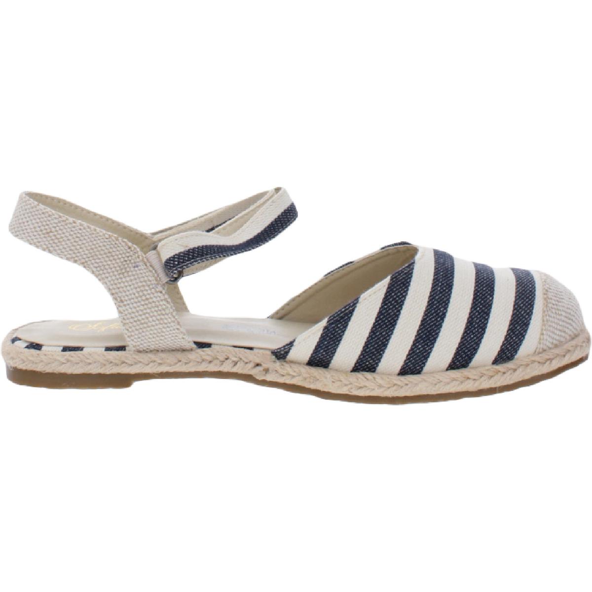 Sofwear by Beacon Womens NYLA Flat Ankle Strap Espadrilles Sandals BHFO ...