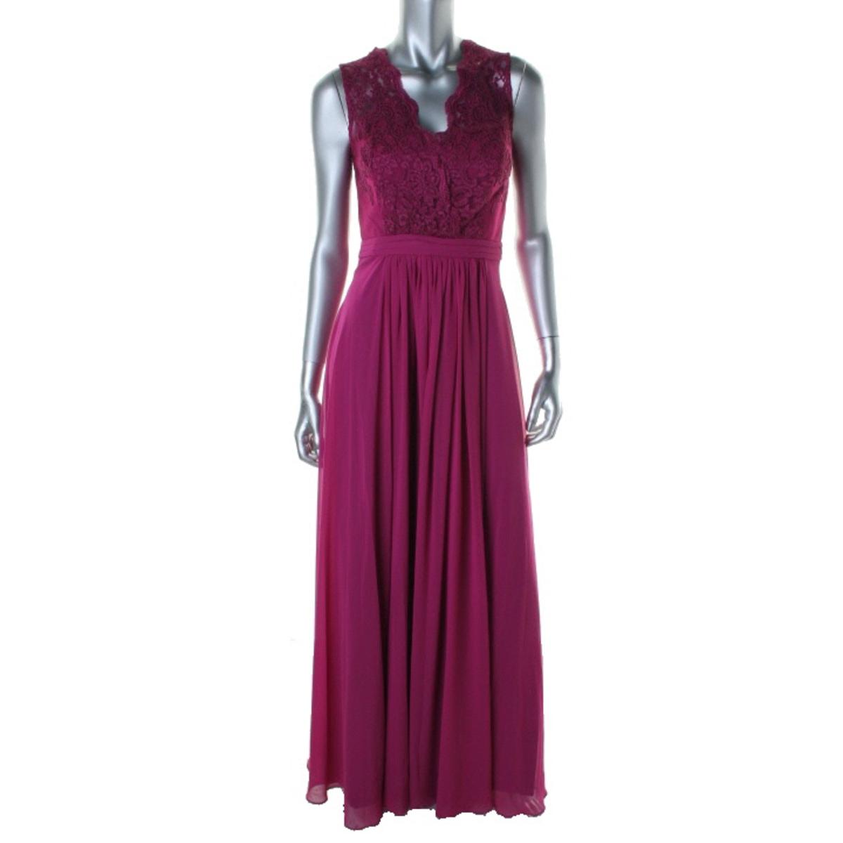 JS Boutique 1420 Womens Chiffon Prom Sleeveless Evening Dress Gown BHFO