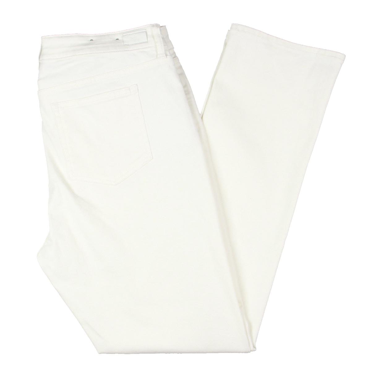 Lauren Ralph Lauren Womens White Denim Mid-Rise Straight Leg Jeans 12 BHFO 8029 885032090027 | eBay