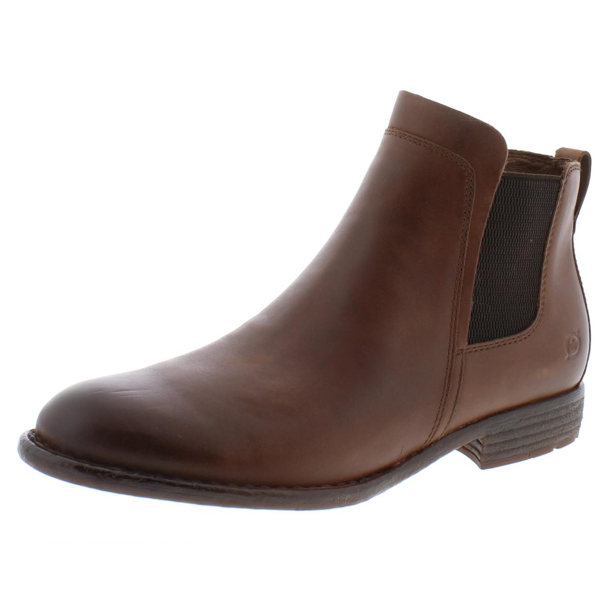 Born Womens Neah Brown Leather Chelsea Boots Shoes 11 Medium (B,M) BHFO ...