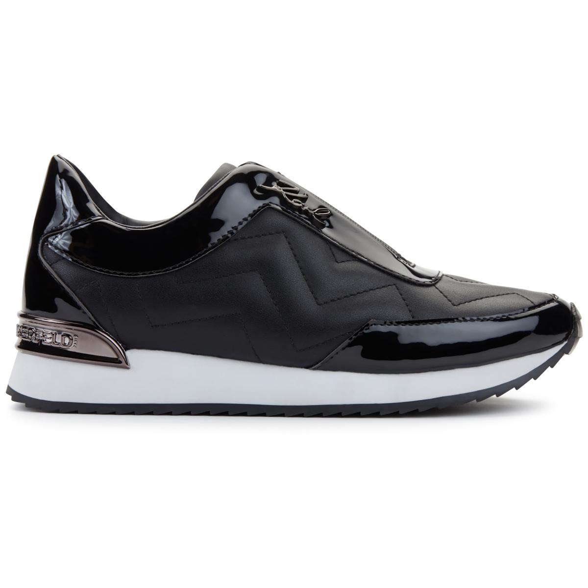 Karl Lagerfeld Paris Womens Melody Leather Slip-On Sneakers Shoes BHFO 7407