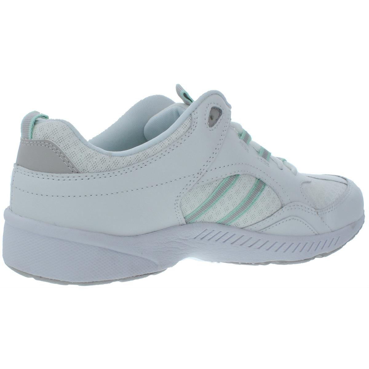 Easy Spirit Womens Rockie White Suede Running Shoes 8.5 Medium (B,M