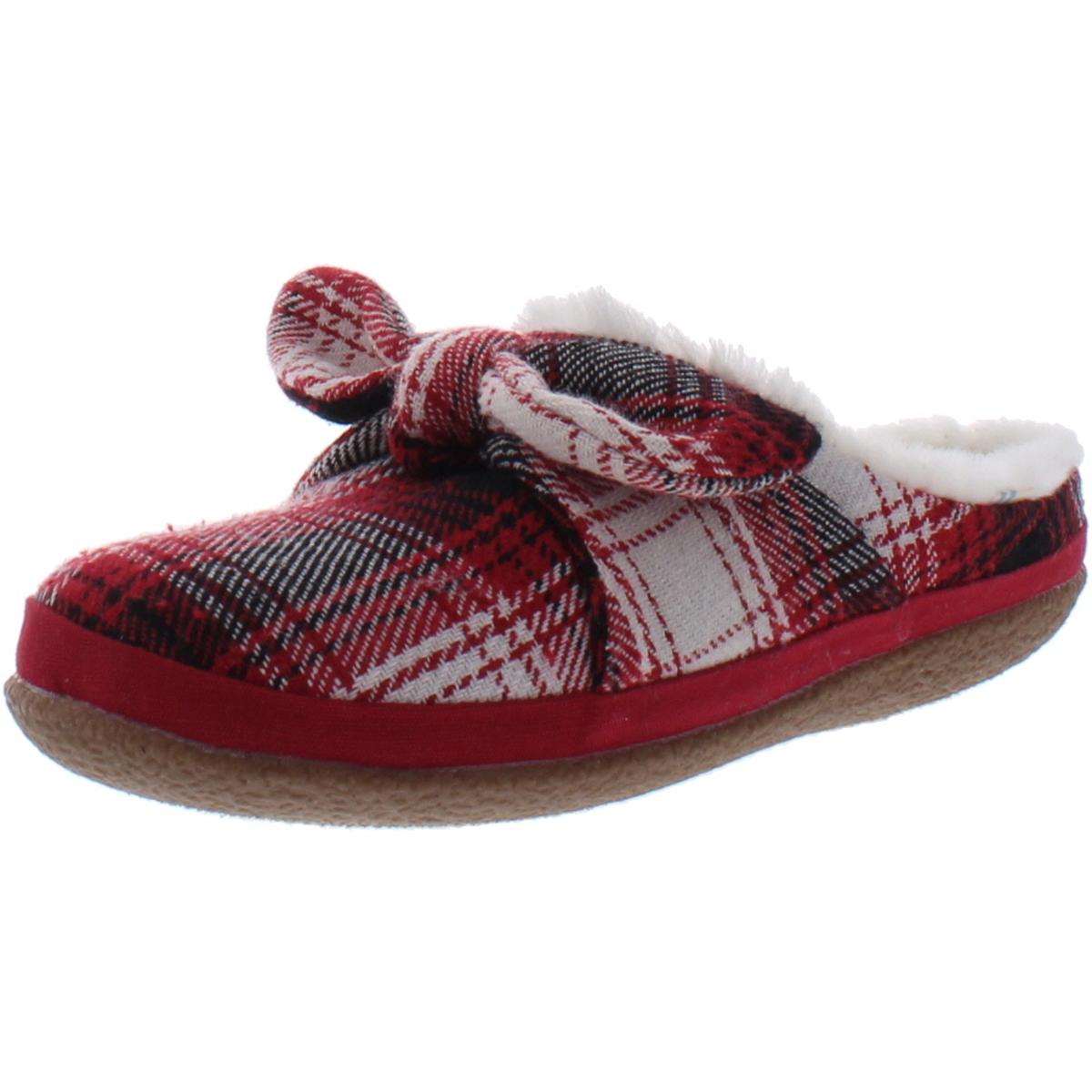 red checkered slip ons