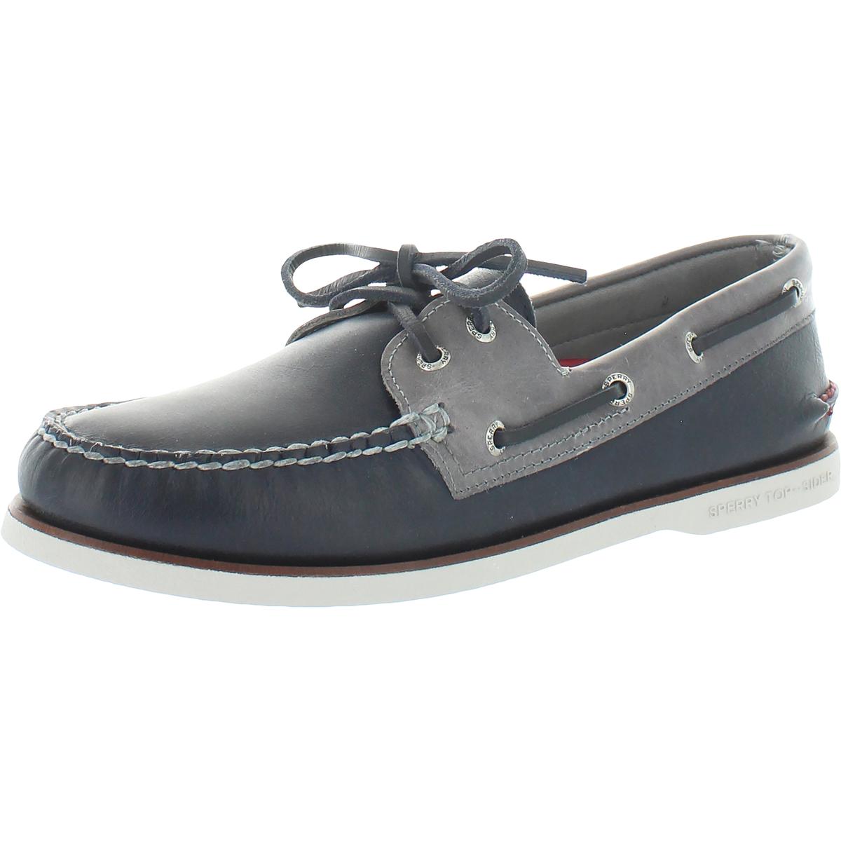 Sperry Mens Authentic Original Navy Boat Shoes Sneakers 9.5 Medium (D ...
