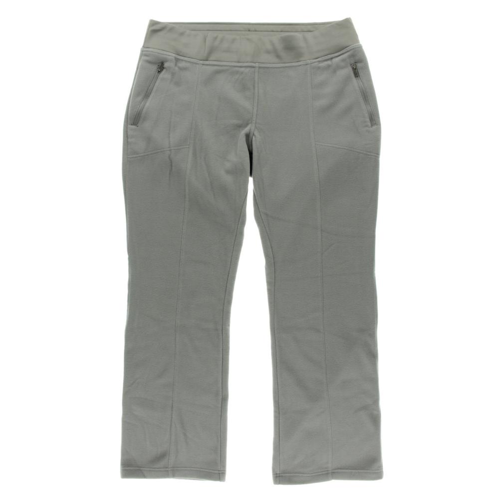 Columbia 5416 NEW Womens Gray Fleece Zipper Pockets Solid Pants Plus 1X ...