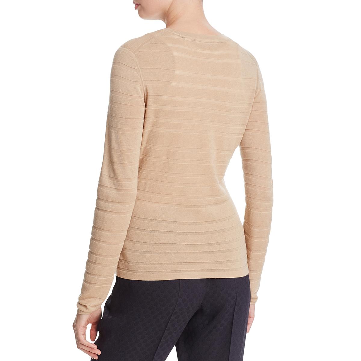 BOSS Hugo Boss Womens Fahsa Wool Striped Cardigan Sweater Top BHFO 1117