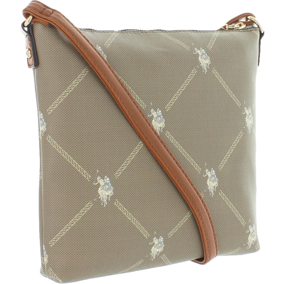 U.S. Polo Assn. Women's Faux Leather Adjustable Small Crossbody Handbag | eBay
