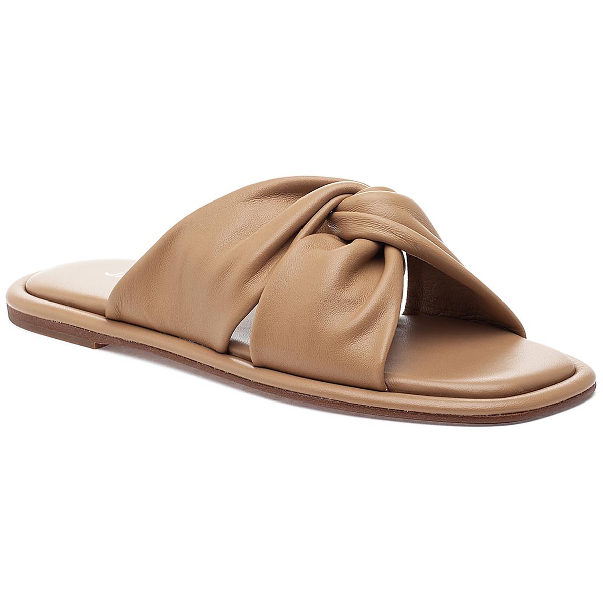 J/Slides Womens Yaya Leather Slip On Open Toe Slide Sandals Shoes BHFO 6126 - Picture 5 of 6