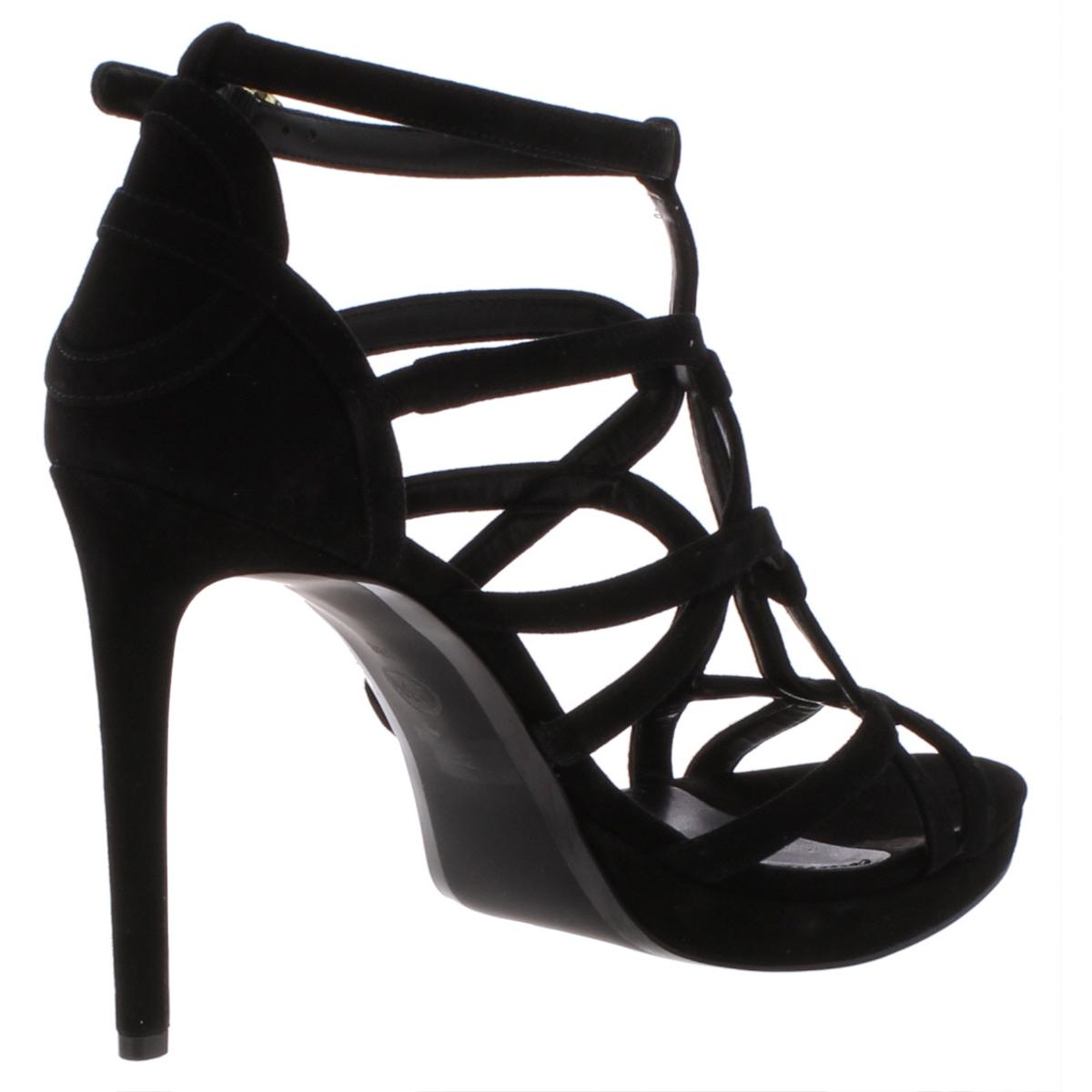 MICHAEL Michael Kors Womens Sandra Black Dress Heels 10 Medium (B,M ...